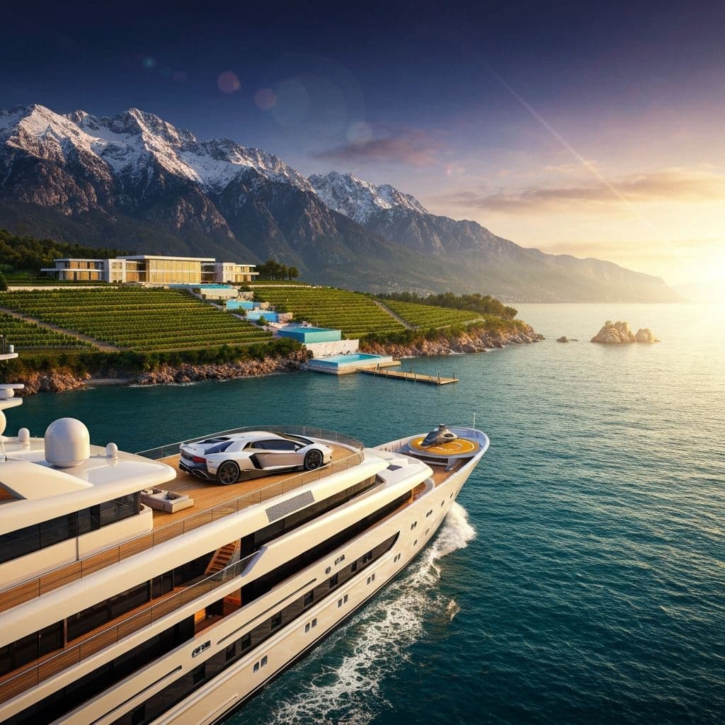 Luxury superyacht and supercar — NordicCrest curated lifestyle