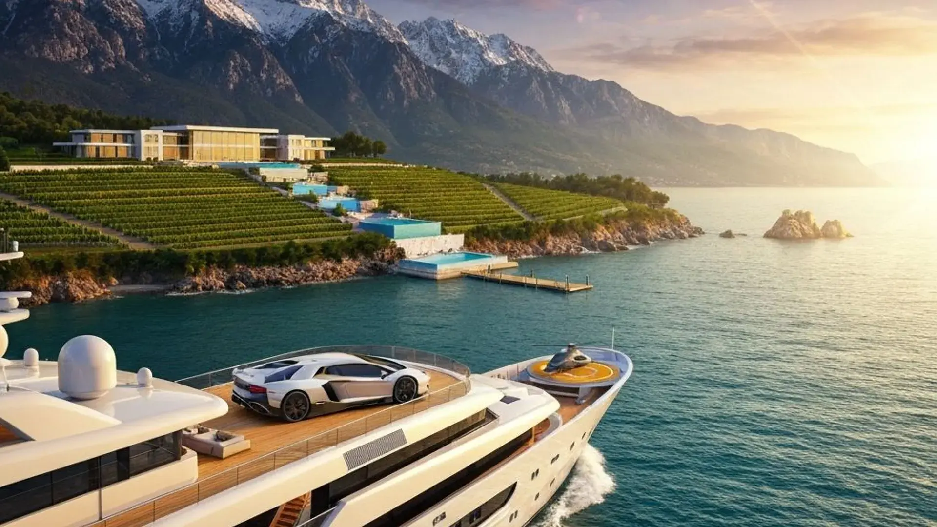 Luxury superyacht and supercar — NordicCrest curated lifestyle